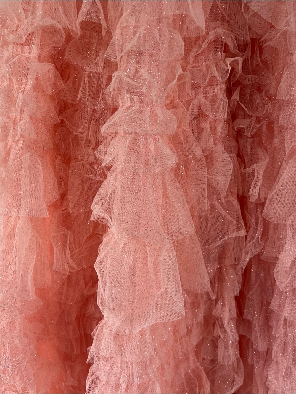Windsor Dress Sz M Quinceanera Fairy Glitter Ball Gown Peach Pink Prom Hoco - Picture 5 of 11